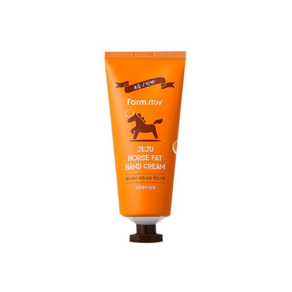 Питательный крем с конским жиром для кожи рук FarmStay Jeju Horse Fat Hand Cream