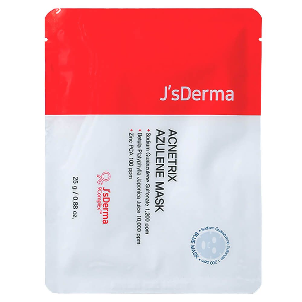 Успокаивающая маска с азуленом JsDerma Acnetrix Azulene Mask