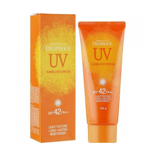 Солнцезащитный крем для кожи лица и тела DEOPROSE Premium UV Sun Block Cream SPF 42+ PA++
